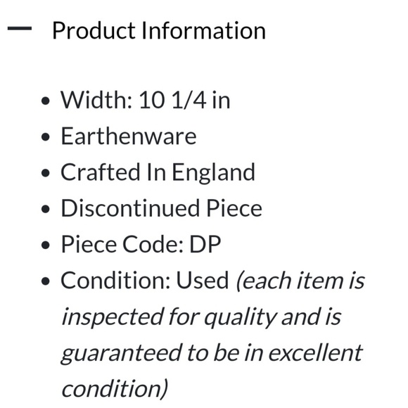 (1 Plate) 10 1/4" "Macintosh" Pier 1 Dinner Plates by England🇬🇧 Anglete - Picture 3 of 4